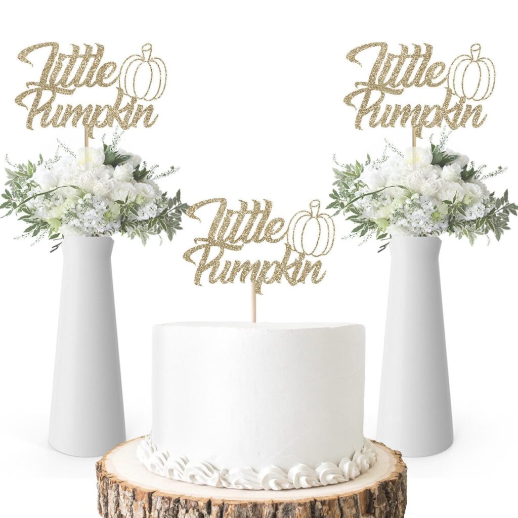 pumpkin baby shower centerpieces