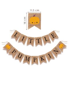 black letters pumpkin banner