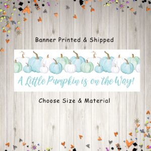 blue pumpkin banner