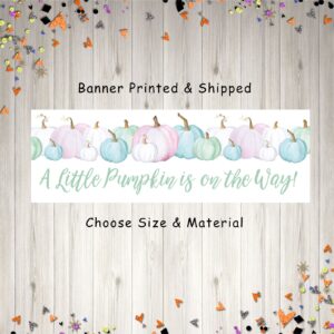 pastel pumpkin banner