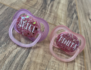 glitter pacifier