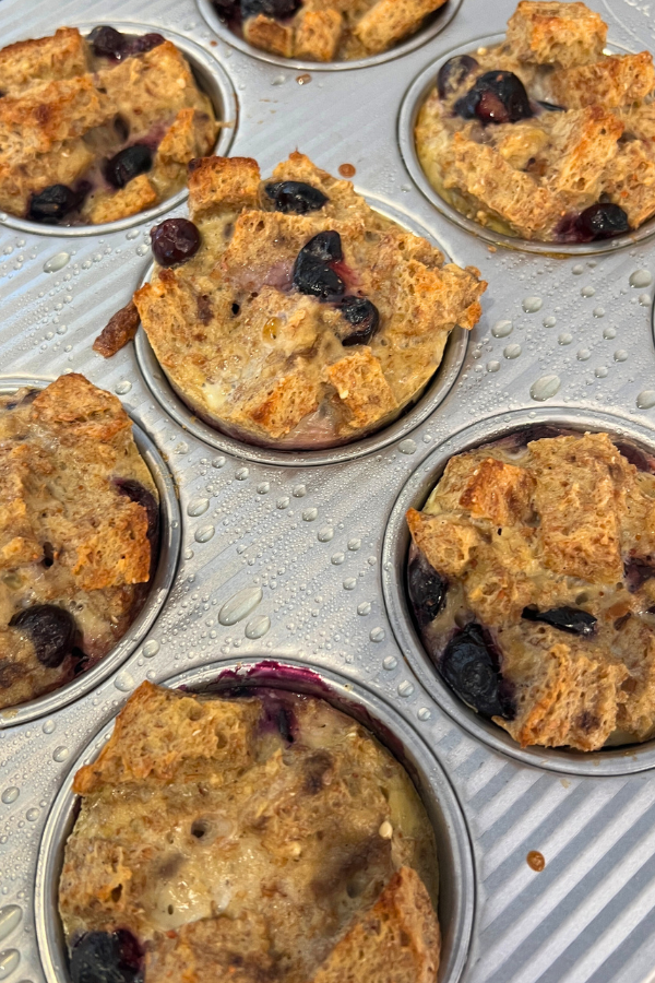 Banana Blueberry French Toast Cups Messy Bun Motherhood