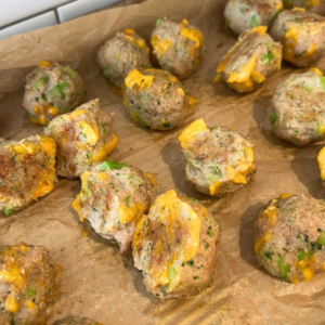 baby led weaning recipe Broccoli Cheddar Meatballs