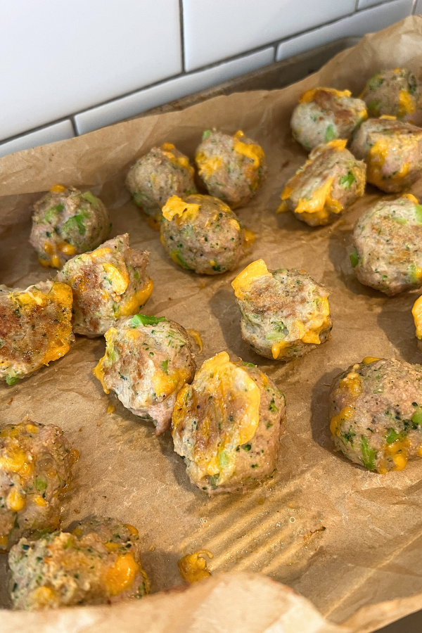 baby led weaning recipe Broccoli Cheddar Meatballs