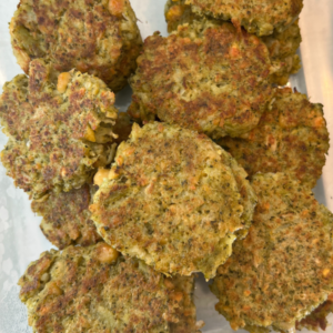 baby led weaning recipe Broccoli Chickpea Fritters