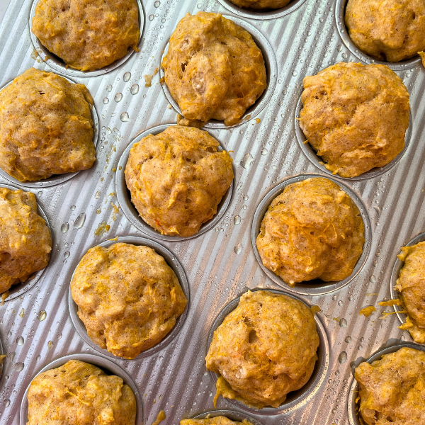 Butternut Squash Yogurt Muffins - Messy Bun Motherhood