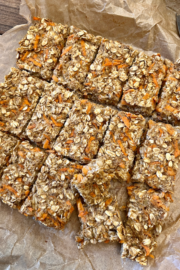 Carrot Cake Oatmeal Bars for Baby